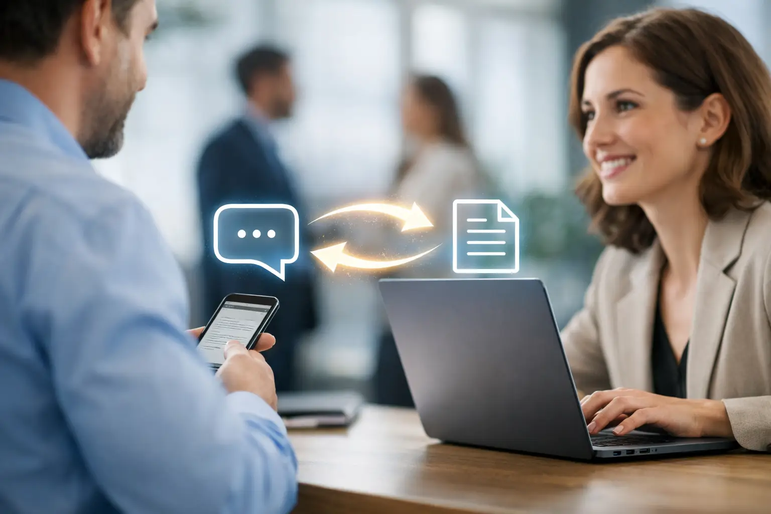 context overdracht chatbot naar medewerker