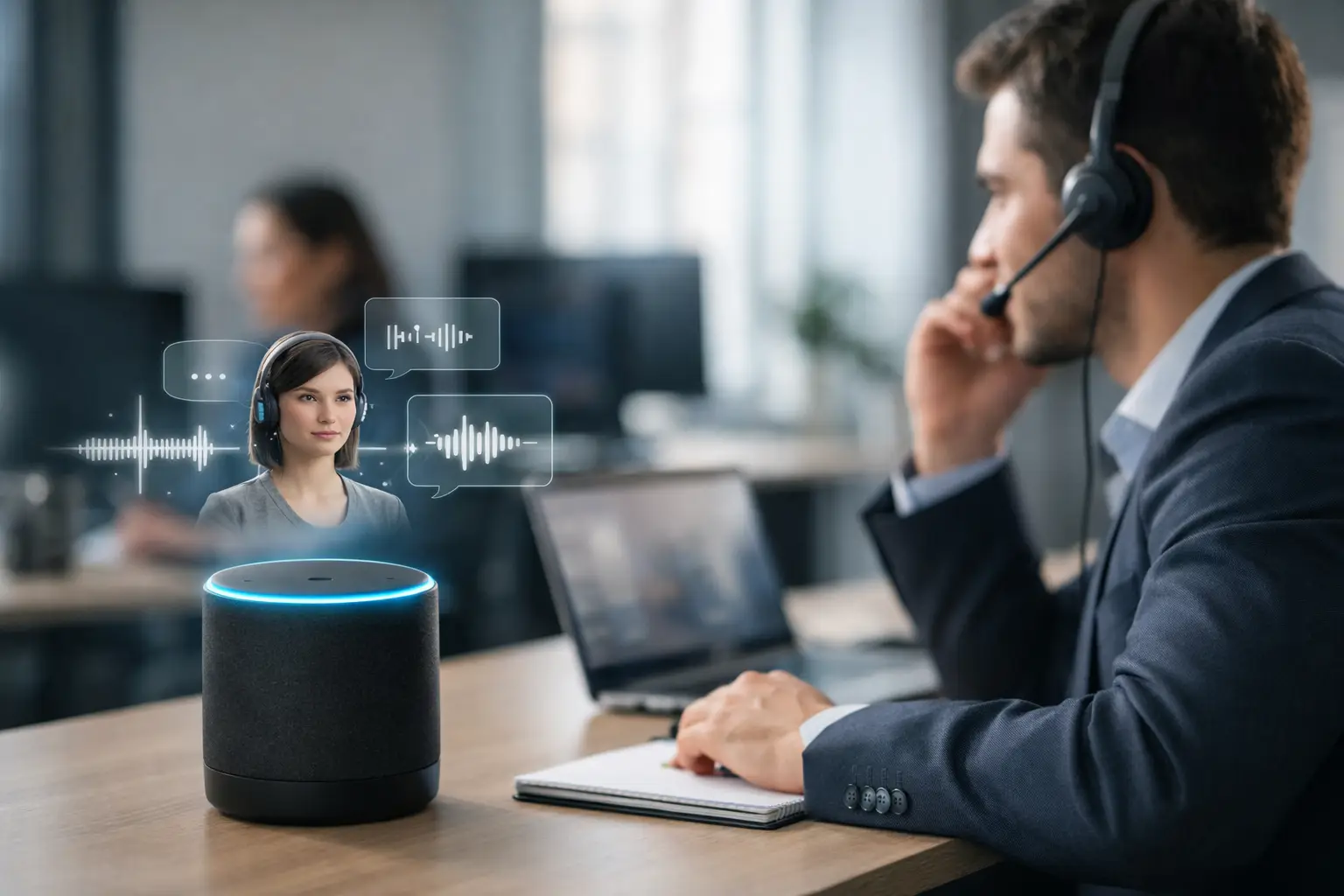 Hoe werkt een goede implementatie van AI voice agent