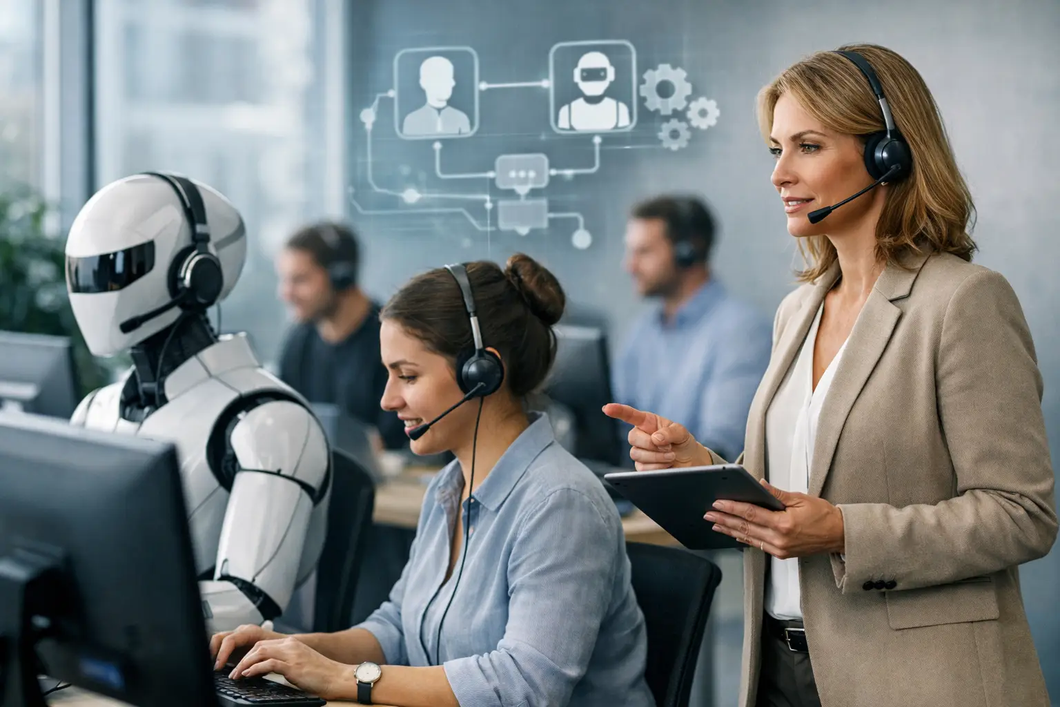 Hybride klantenservice werkt alleen met regie